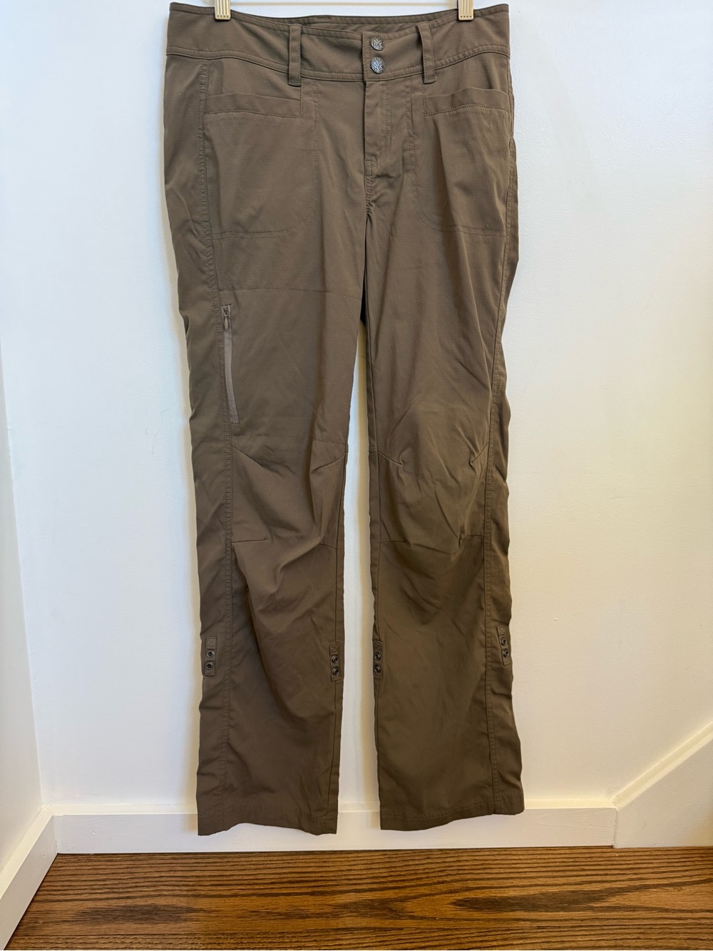 Prana Women's Hiking Cargo Pants in Brown